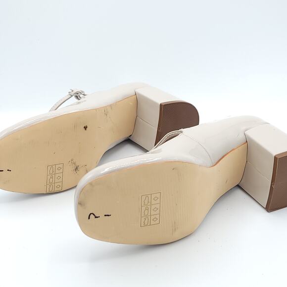 Journee Collection Okenna Mary Jane Pump Heel Nude Women's Size 8 - Picture 5 of 7